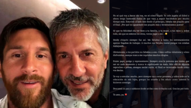 Lionel Messi despide a su padre con emotivo mensaje: “No sé cómo seguir”